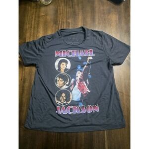 Michael Jackson Graphic T Shirt Black Billie Jean Style Pop King Tee Mens